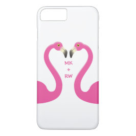 Capa Para iPhone Da Case-Mate Monograma Beijando Flamingos iPhone 7 Plus Branco