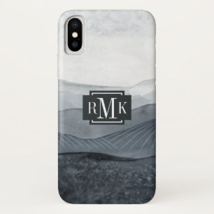 Capa Para iPhone Da Case-Mate Monograma  Cinza de Blustering