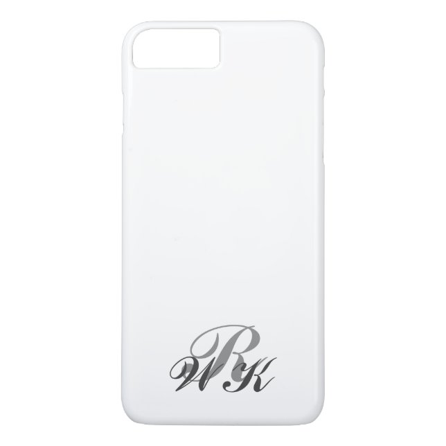 Capa Para iPhone, Case-Mate Monograma cinza e transparente para iPhone 7 Plus (Verso)
