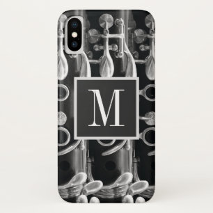 Capa Para iPhone Da Case-Mate Monograma Clarinet Preto e Branco