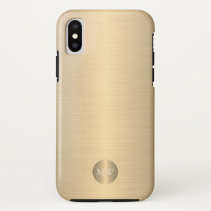 Capa Para iPhone Da Case-Mate Monograma clássico elegante de ouro profissional