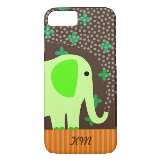 Capa iPhone 8/ 7 Monograma com elefante