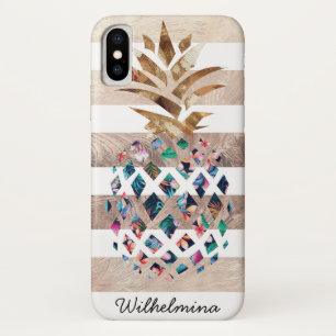 Capa Para iPhone Da Case-Mate Monograma de abacaxi floral
