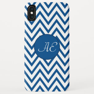 Capa Para iPhone Da Case-Mate Monograma de Chevron Azul