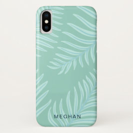 Capa Para iPhone Da Case-Mate monograma de folhagem pastel tropical