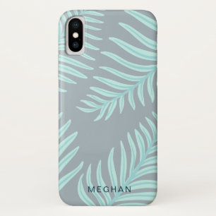 Capa Para iPhone Da Case-Mate monograma de folhagem pastel tropical