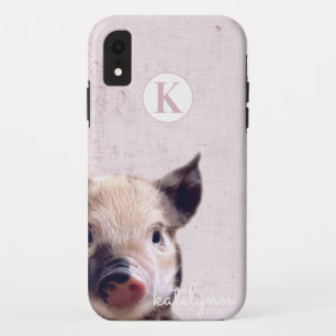 Capa Para iPhone Da Case-Mate Monograma de fotografia cor-de-rosa pica-a-boo