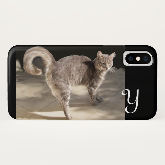 CAPA PARA iPhone, Case-Mate  MONOGRAMA DE GATO TURCO (Verso (Horizontal))