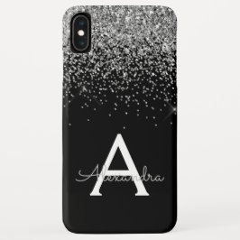 Capa Para iPhone Da Case-Mate Monograma de Glam Silver Black Luxury