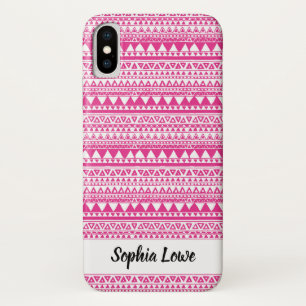 Capa Para iPhone Da Case-Mate Monograma de Padrão Tribal Rosa