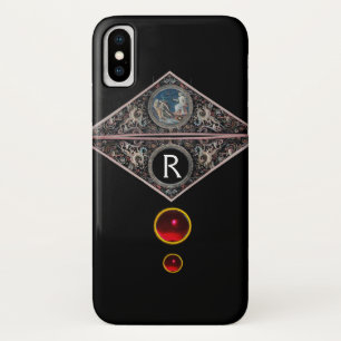 CAPA PARA iPhone DA Case-Mate MONOGRAMA DE RENAISSÂNCIA COM GEMSTONAS DE RUBAS V
