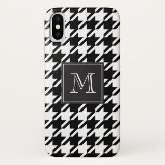 Capa Para iPhone X Monograma de som preto