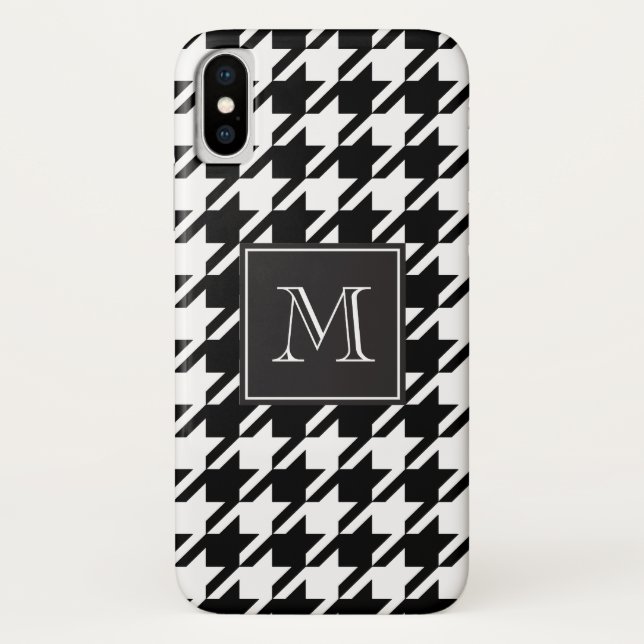 Capa Para iPhone, Case-Mate Monograma de som preto (Verso)