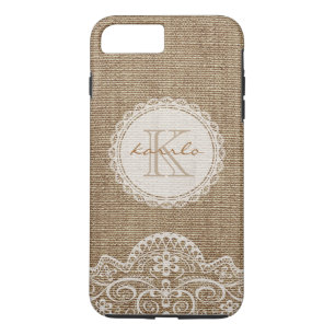 Capa Para iPhone Da Case-Mate Monograma do padrão de vestígios de colmeia russ
