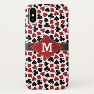 Capa Para iPhone Da Case-Mate Monograma do teste padrão do terno do casino do