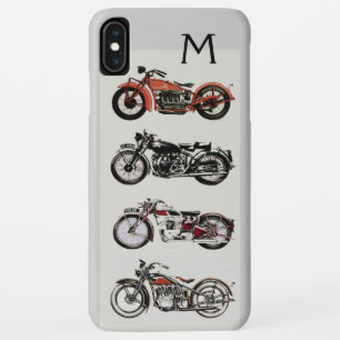 CAPA PARA iPhone XS MAX MONOGRAMA DOS MOTOCICLOS DE VINTAGEM
