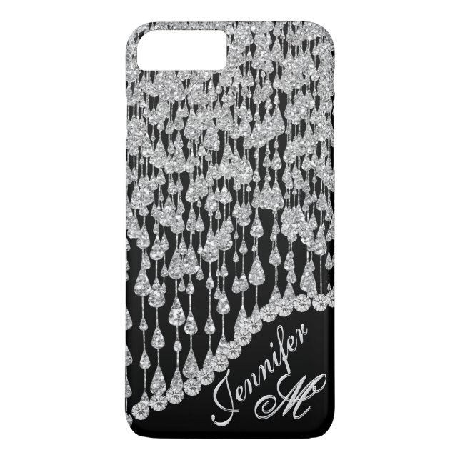 Capa Para iPhone, Case-Mate Monograma dos sincelos do diamante (Verso)