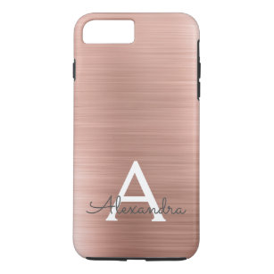 Capa Para iPhone Da Case-Mate Monograma Dourado de aço inoxidável rosa rosa rosa