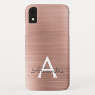 Capa Para iPhone Da Case-Mate Monograma Dourado de aço inoxidável rosa rosa rosa
