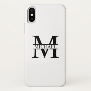 Capa Para iPhone X Monograma e Nome Personalizados