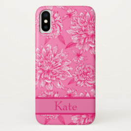 Capa Para iPhone Da Case-Mate Monograma Floral Rosa