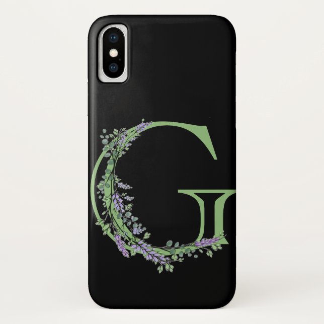 Capa Para iPhone, Case-Mate Monograma G Eucalipto Lavanda (Verso)