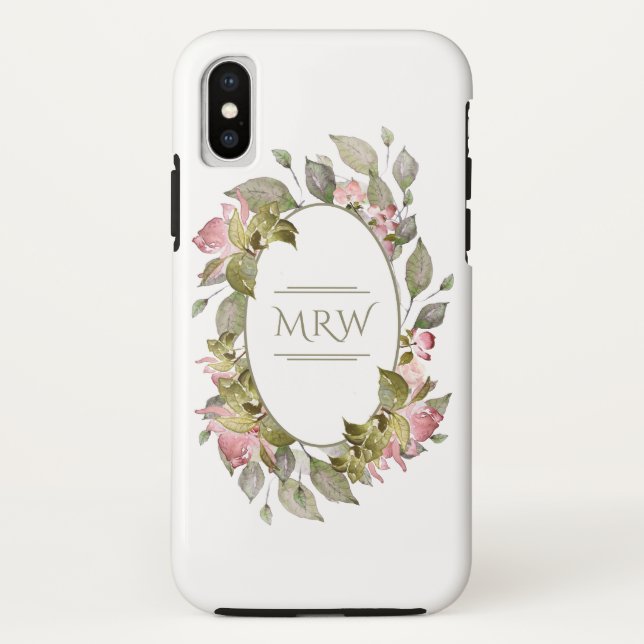 Capa Para iPhone, Case-Mate Monograma Garden Floral (Verso)
