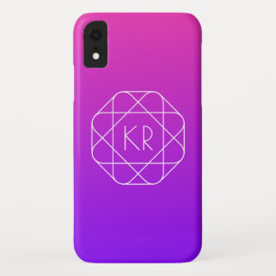Capa Para iPhone Da Case-Mate Monograma Geométrico legal Violeta púrpura magen