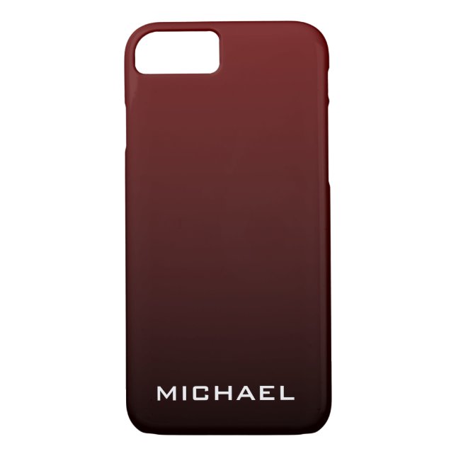 Capa Para iPhone, Case-Mate Monograma legal e Dramático Vermelho Profundo (Verso)