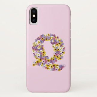 Capa Para iPhone X Monograma - letra Q