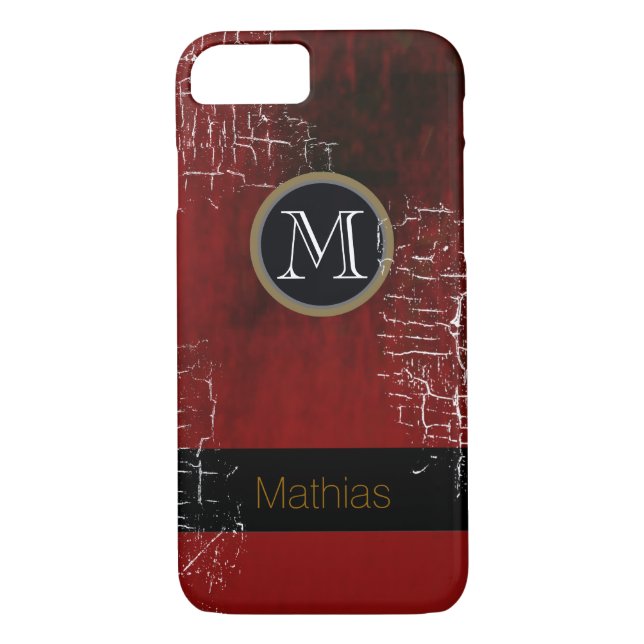 Capa Para iPhone, Case-Mate monograma masculino (Verso)