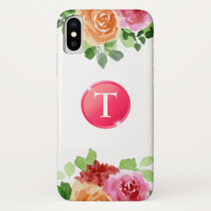 Capa Para iPhone Da Case-Mate Monograma no Caso do iPhone Floral iPhone X