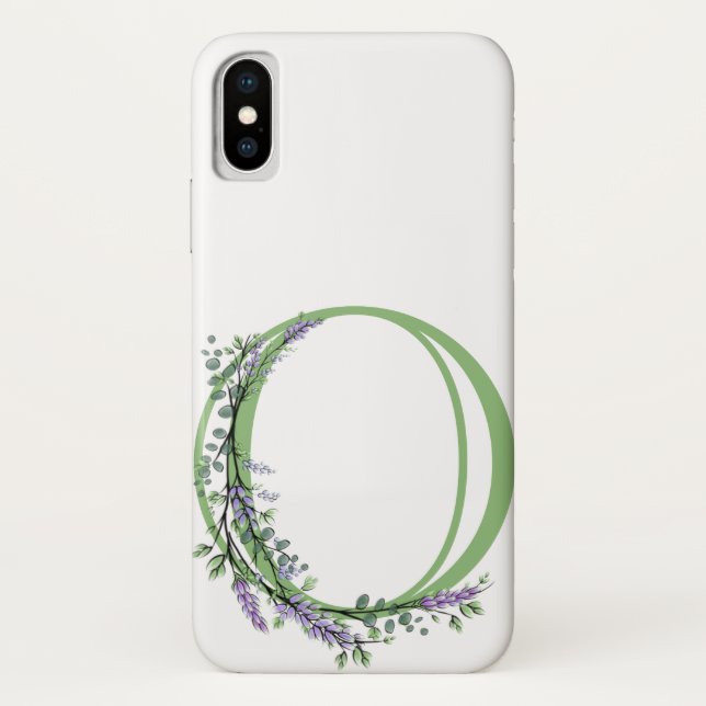 Capa Para iPhone, Case-Mate Monograma O Lavanda Eucalipto (Verso)