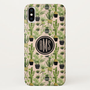 Capa Para iPhone Da Case-Mate Monograma   Oásis interior   Padrão de linhagem ve