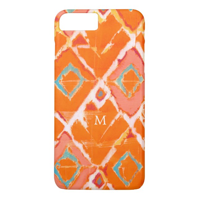 Capa Para iPhone, Case-Mate Monograma | Orange Tribal II (Verso)