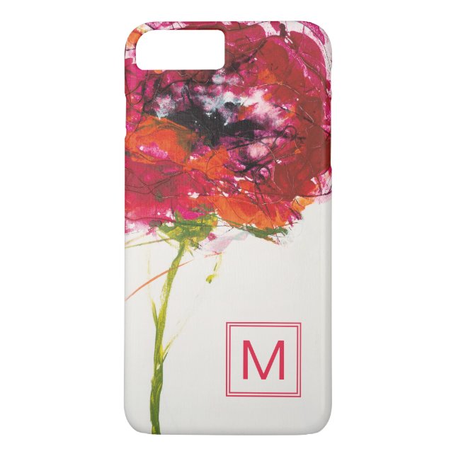 Capa Para iPhone, Case-Mate Monograma | Papoila em branco (Verso)
