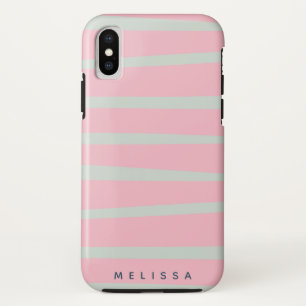 Capa Para iPhone Da Case-Mate monograma pastel de ondas modernas