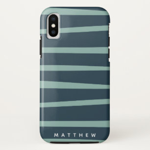 Capa Para iPhone Da Case-Mate monograma pastel de ondas modernas