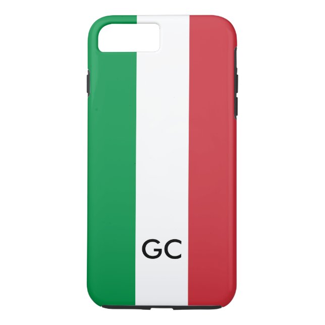 Capa Para iPhone, Case-Mate Monograma personalizado de Italia da bandeira (Verso)
