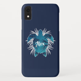 Capa Para iPhone Da Case-Mate Monograma Personalizado| Tartaruga Tropical Havaia