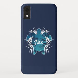 Capa Para iPhone Da Case-Mate Monograma Personalizado  Tartaruga Tropical Havaia