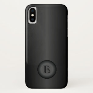 Capa Para iPhone Da Case-Mate Monograma preto do inclinação