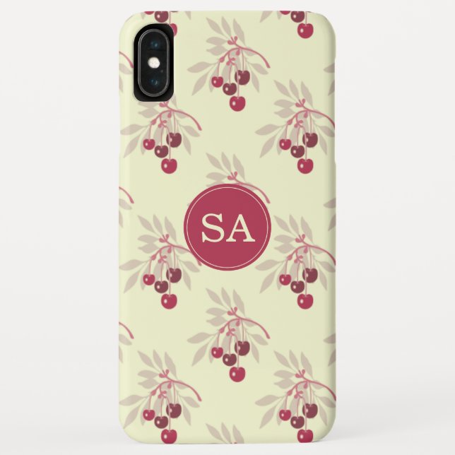 Capa Para iPhone, Case-Mate Monograma Pretty Red Cherry iPhone (Verso)