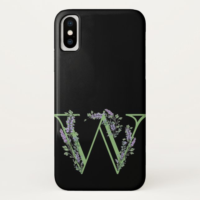Capa Para iPhone, Case-Mate Monograma W Lavanda Eucalyptus (Verso)