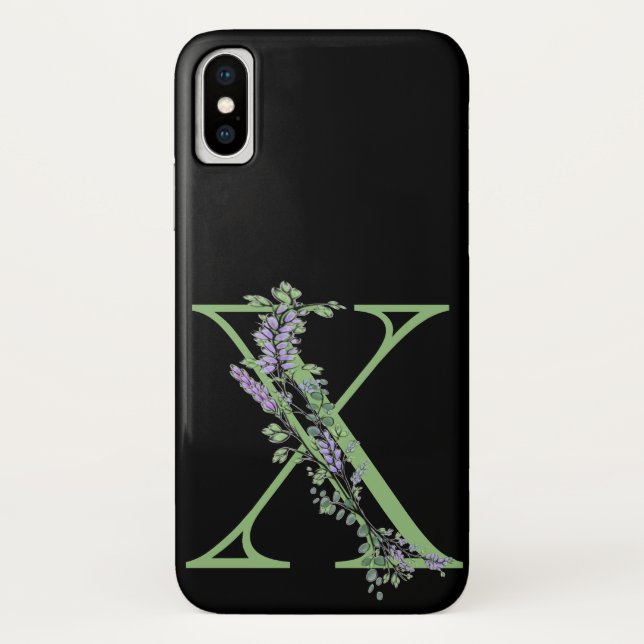 Capa Para iPhone, Case-Mate Monograma X Lavanda Eucalyptus (Verso)
