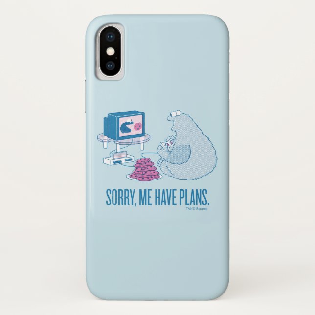 Capa Para iPhone, Case-Mate Monstro de cookies | Desculpe, Tenho Planos (Verso)