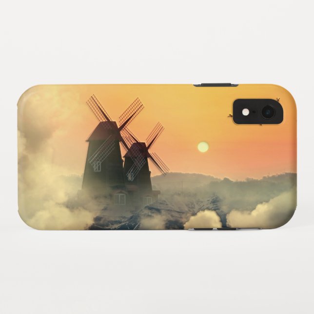Capa Para iPhone, Case-Mate Montanhas e nuvens de moinhos (Verso (Horizontal))