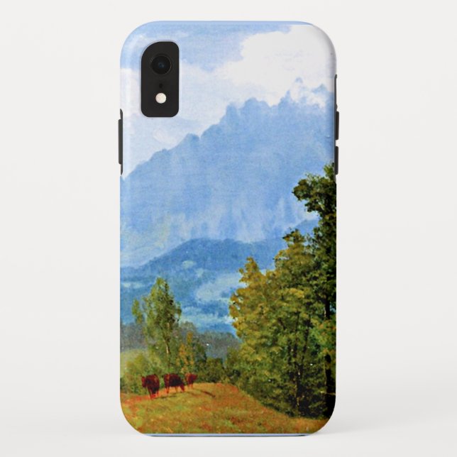 Capa Para iPhone, Case-Mate Monte Pilatus, famosa pintura de Albert Bierstadt (Verso)