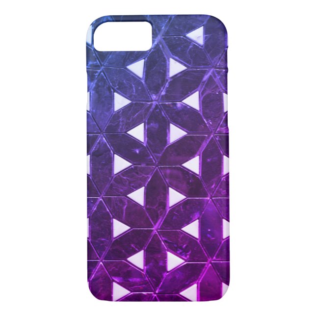 Capa Para iPhone, Case-Mate Mosaico azul-Periwinkle, Flor de Vida (Verso)