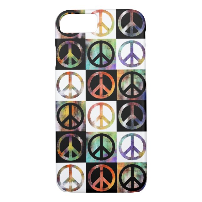 Capa Para iPhone, Case-Mate Mosaico do sinal de paz (Verso)